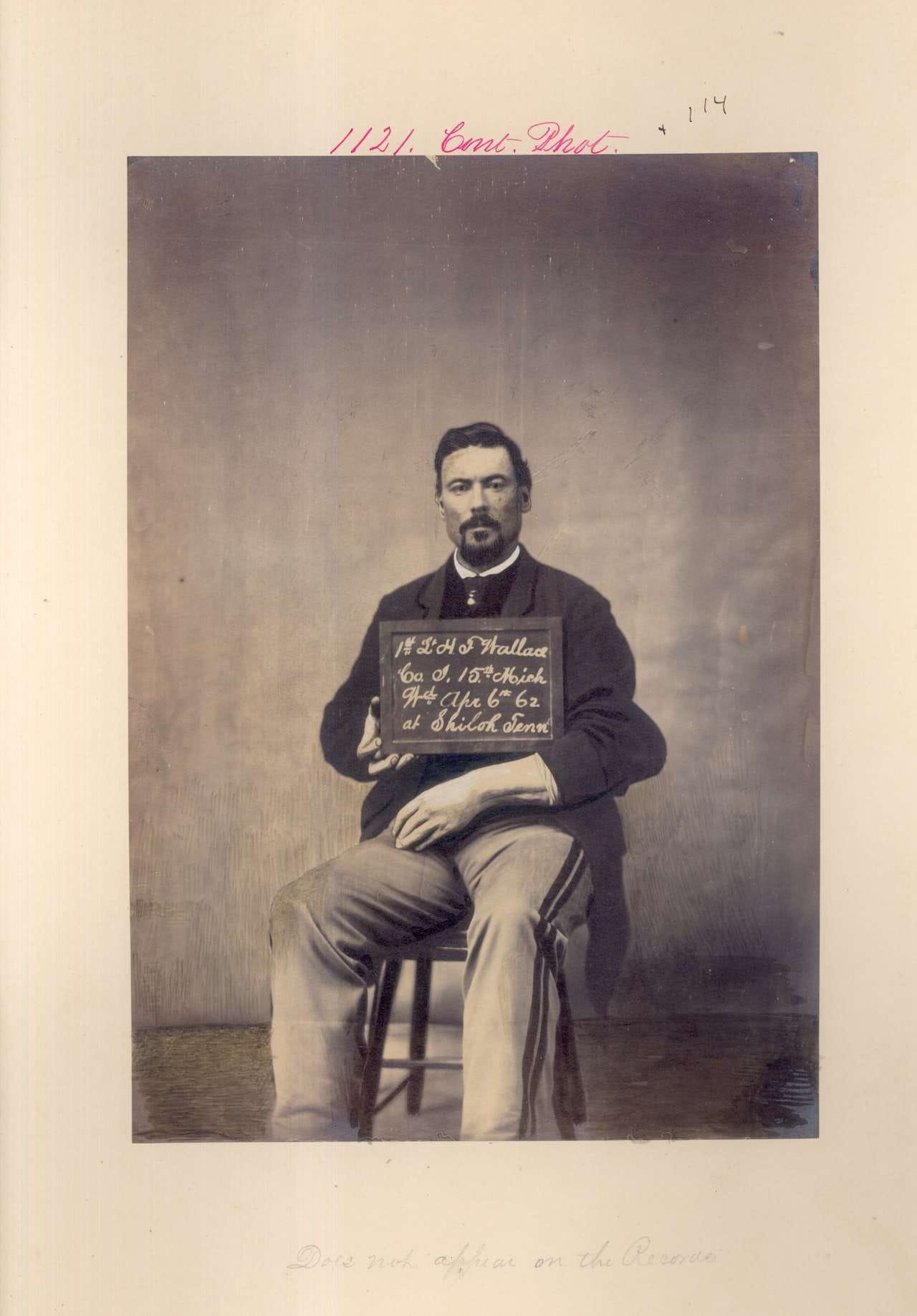 H. F. Wallace. 1LT, Company I, 15th Michigan. Wounded April 6, 1862 at the Battle of Shiloh, Tennessee (via National Museum of Health and Medicine)