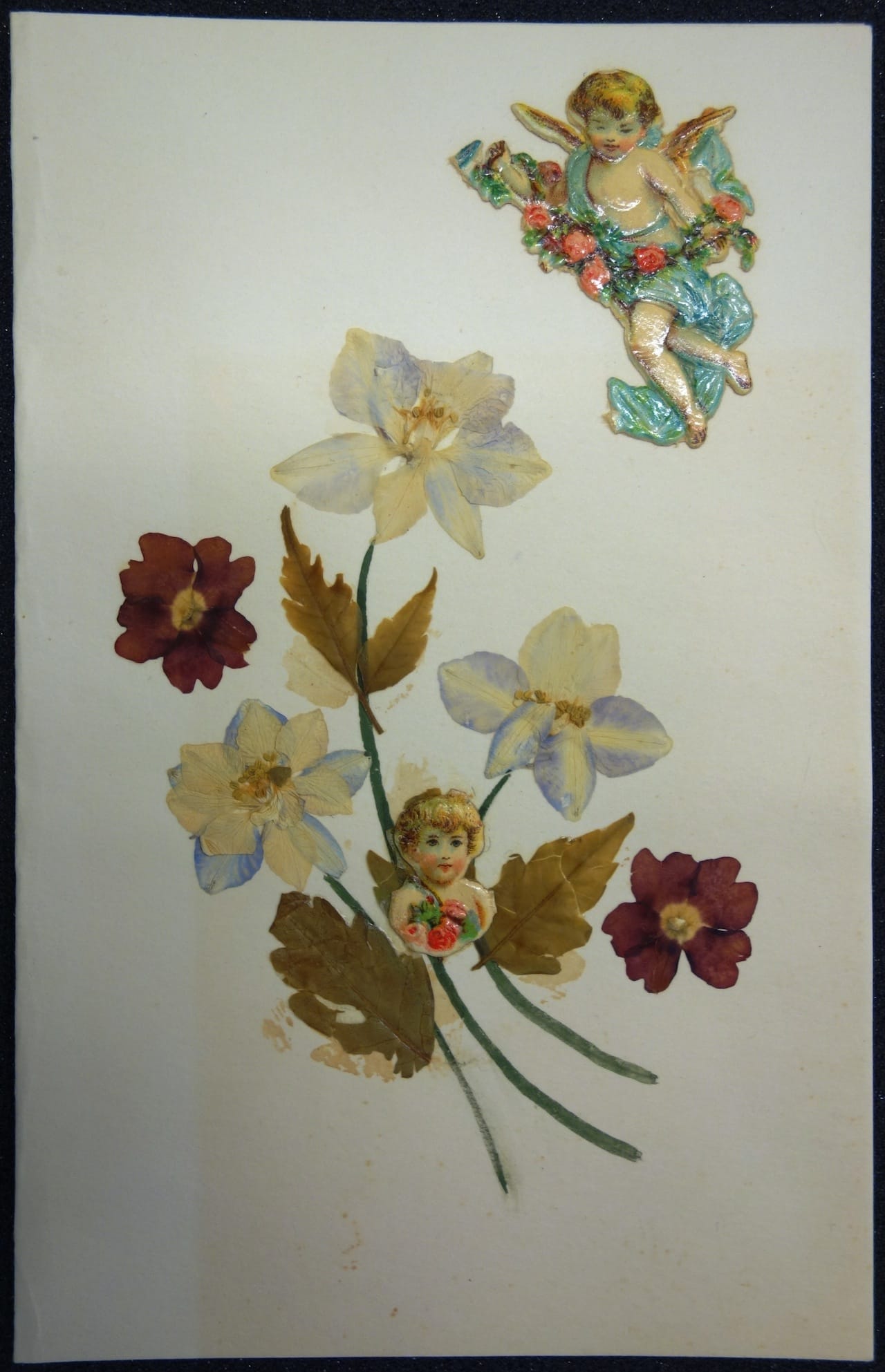 "Untitled (Collaged Card to Susanna De Maria Wilson)" (1964) by Joseph Cornell (Image courtesy of the Getty Research Institute, Art © The Joseph and Robert Cornell Memorial Foundation/Licensed by VAGA, New York, NY)