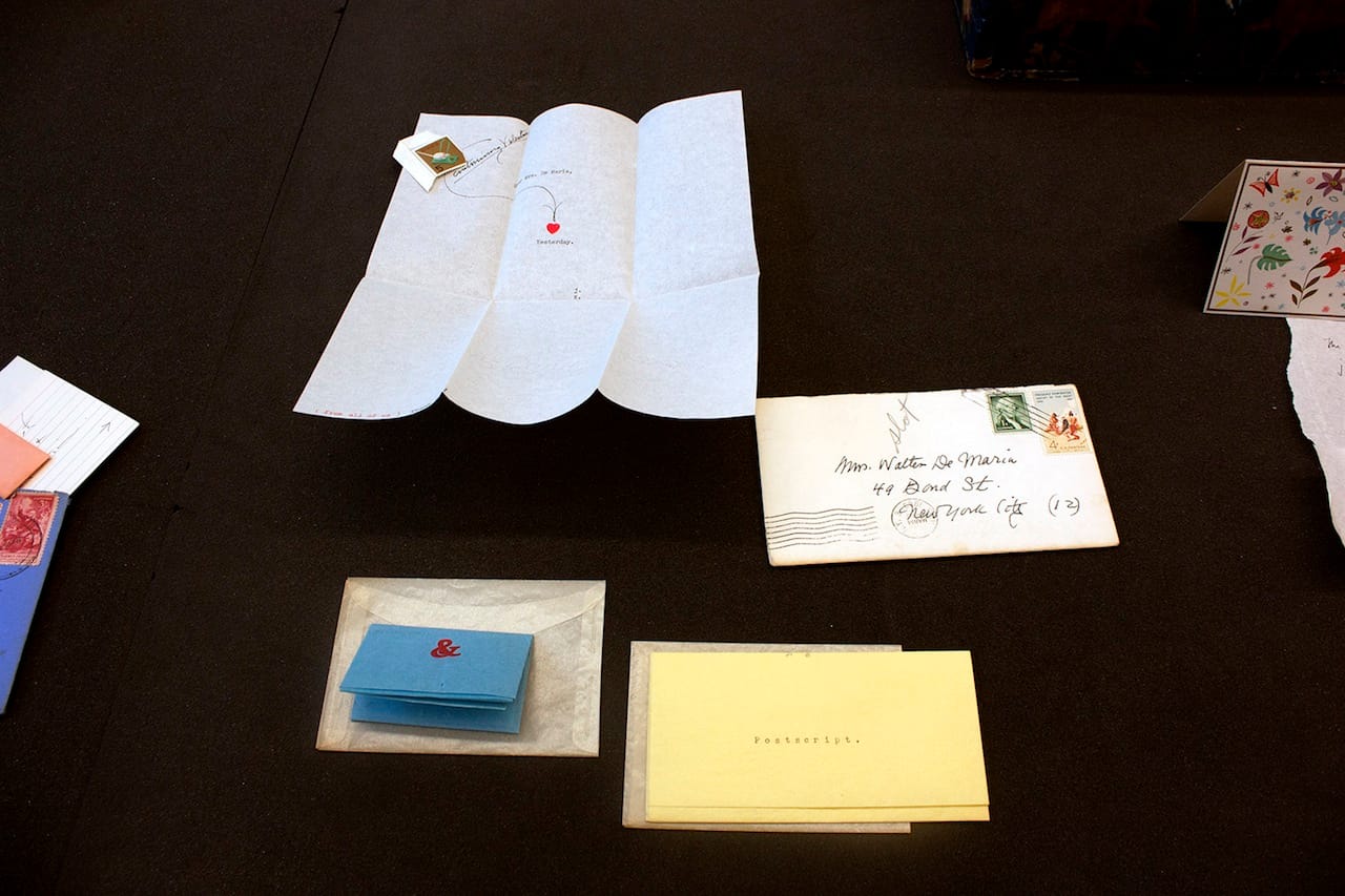 Correspondence between Joseph Cornell and Susanna De Maria Wilson (Image courtesy of the Getty Research Institute)