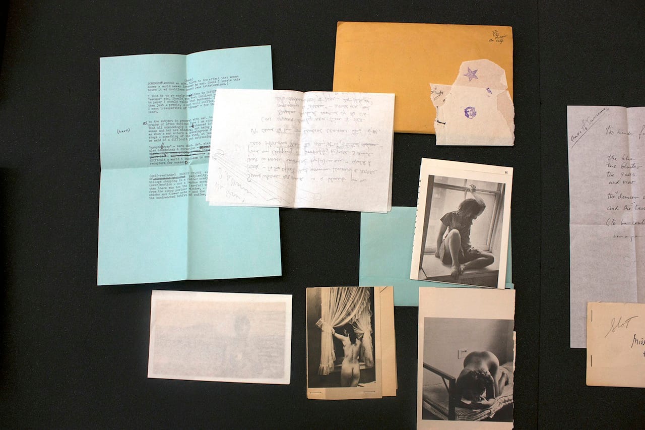 Correspondence between Joseph Cornell and Susanna De Maria Wilson (Image courtesy of the Getty Research Institute)