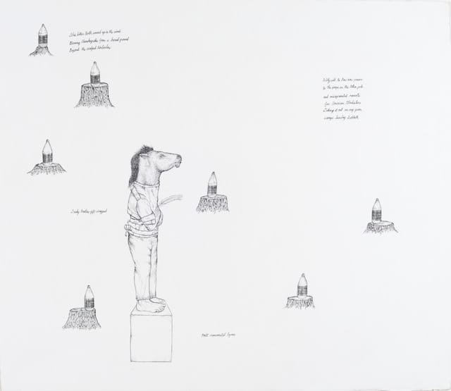 Ray Anthony Barrett, "Crazy Horse" (2014) from Treaty Treatises.