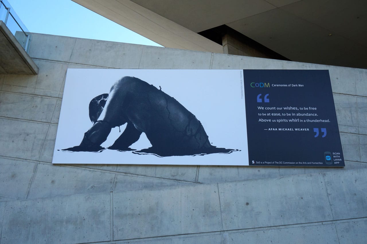 From 'Ceremonies of Dark Men,' image by Stan Squirewell, text by Afaa Michael Weaver