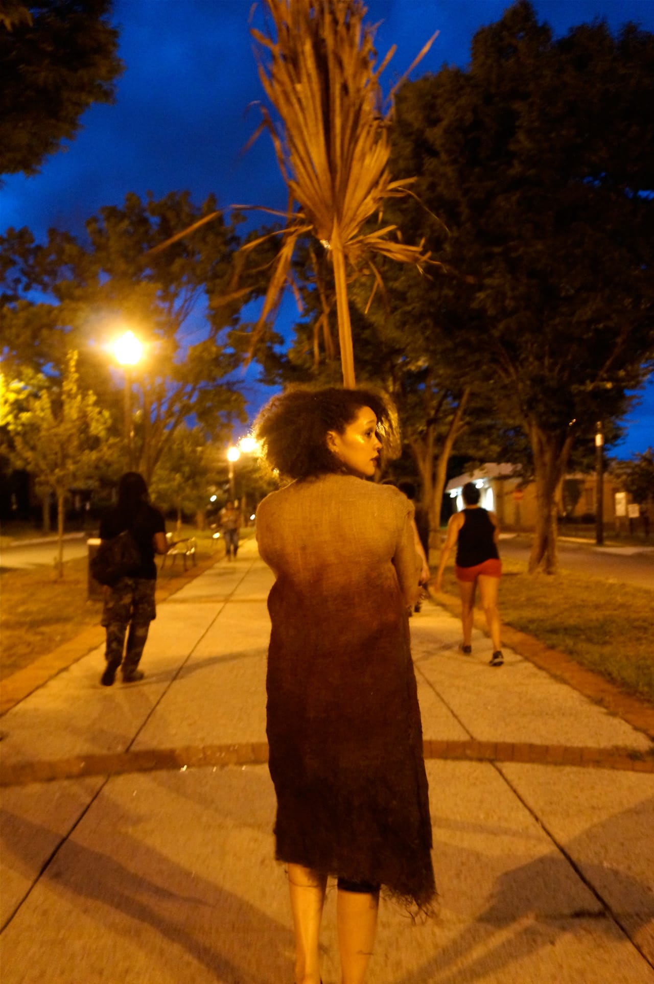 A performer in Abigail DeVille's "Second Line Parade" (click to enlarge)