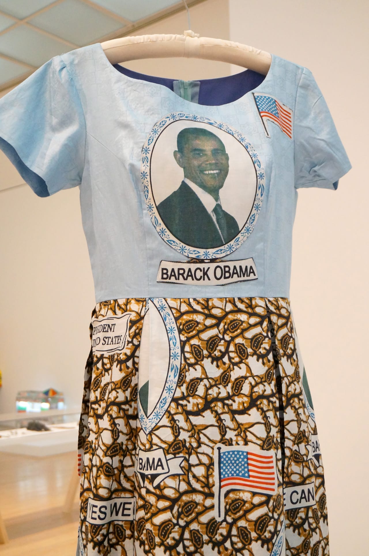 Aisha Cousins, "Artifact from 'From Here I Saw What Happened and I Could Not Understand'" (from the 'Obama Skirt Project') (2010)