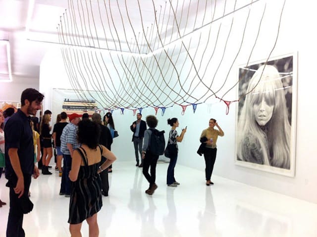 Opening night of Eric Yahnker's 2012 show at The Hole, on a Tuesday, proving the LES just does what it wants (via juxtapoz.com)