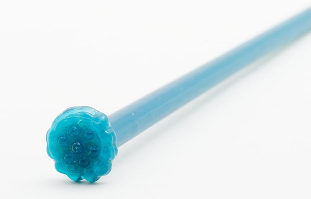 A glass hairpin from China, unearthed in the Christian quarter of Ukek 