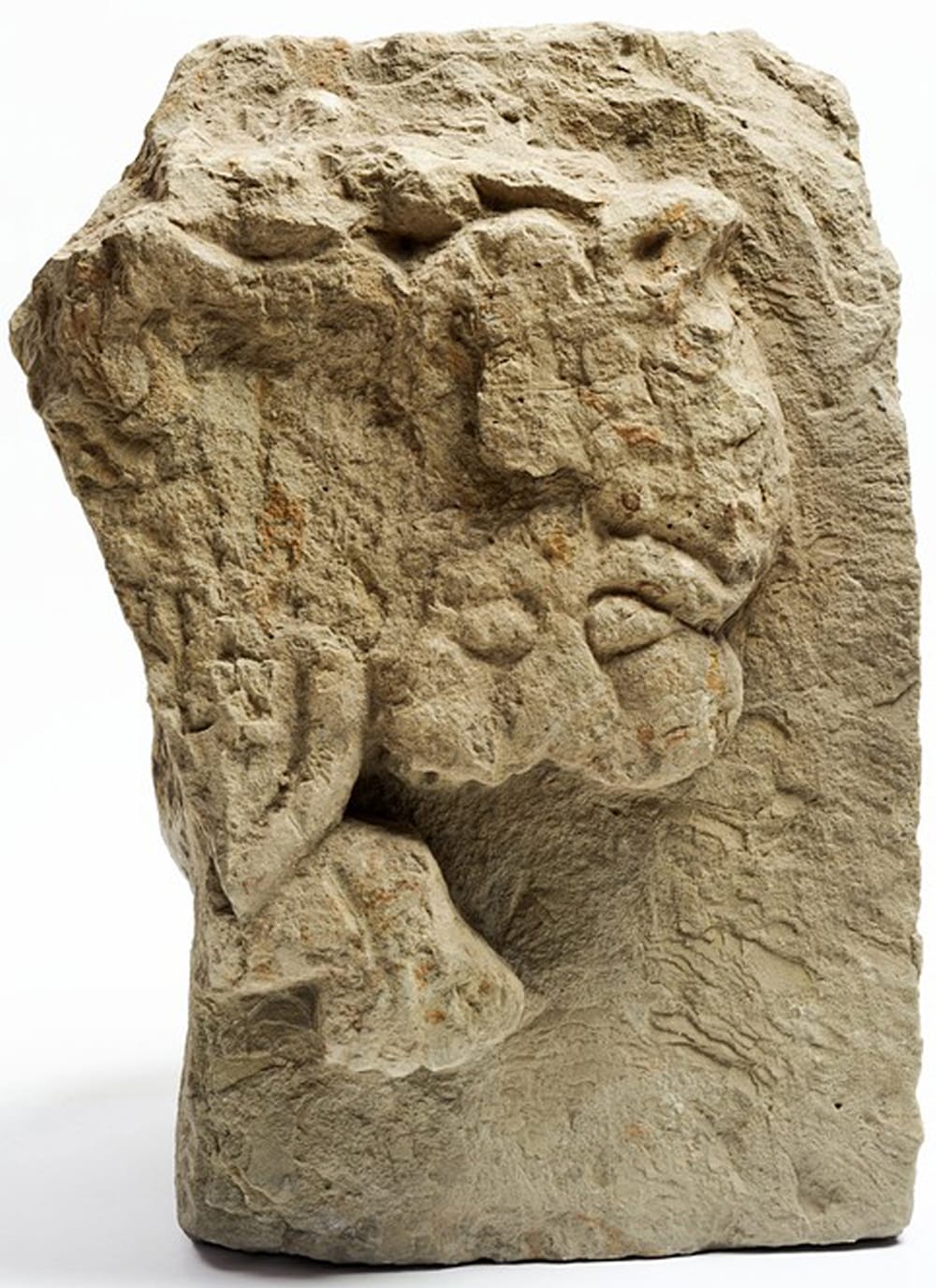 A bas relief carving found in a Christian temple shows a griffin attacking a lion