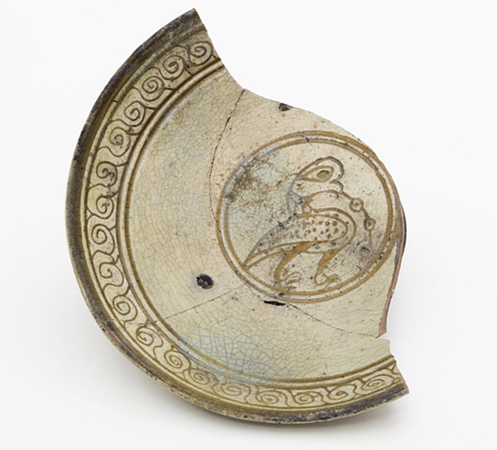 Part of a plate imported from Byzantium. 