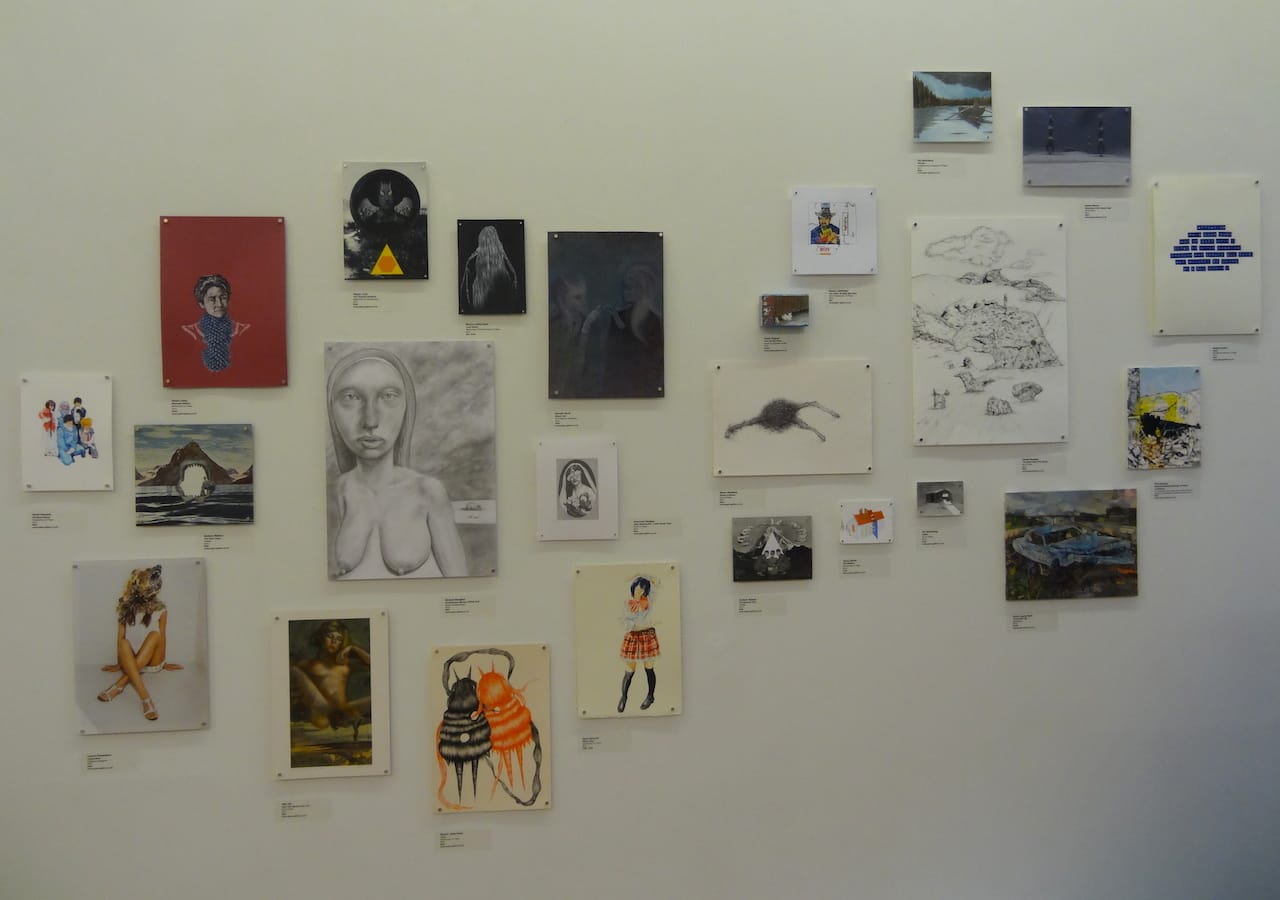 Small works by artists who show with Manchester's Paper at Schema Projects