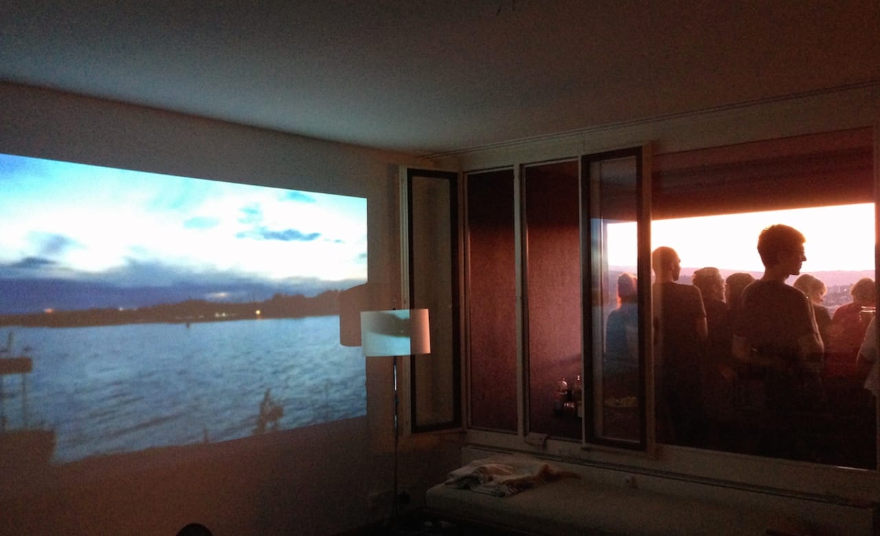 Installation view of Selina Grüter+Michèle Graf, "Watch the sunset 5 Helsinki" (2014) (all photos courtesy the artists)