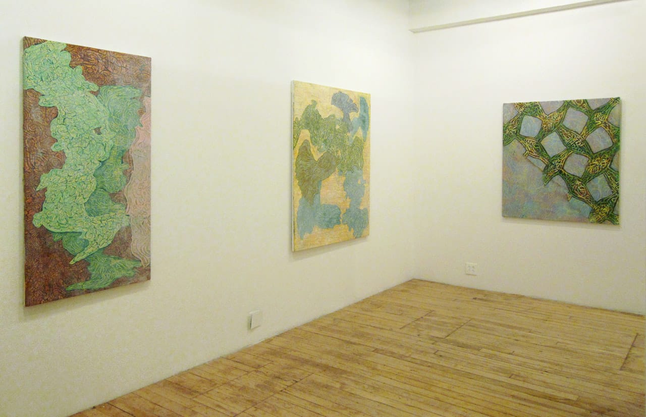 Installation view, 'David Fratkin: Apparitions on a Greyhound Bus,' at The Painting Center (all images courtesy The Painting Center)