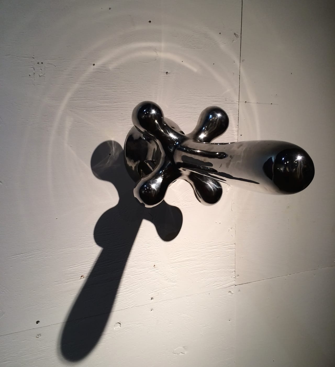 A sculpture by Saint Clair Cemin in a pop-up show at 610 Smith Street