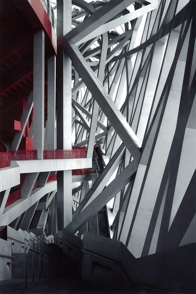 Andreas Gursky, Beijing, 2010. Inkjet print, 120 7/8 x 83 7/8 x 2 3/8" (framed). Mildred Lane Kemper Art Museum, Washington University in St. Louis. University purchase with funds from the David Woods Kemper Memorial Foundation, 2012. © 2014 Artists Rights Society (ARS), New York / VG Bild-Kunst, Bonn.