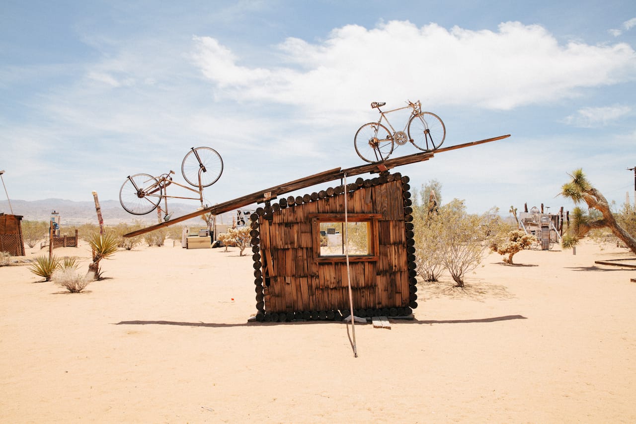 Noah Purifoy Outdoor Desert Art Museum of Assemblage Sculpture Joshua Tree, CA Photograph © Liz Kuball, 2014, courtesy The Cultural Landscape Foundation.