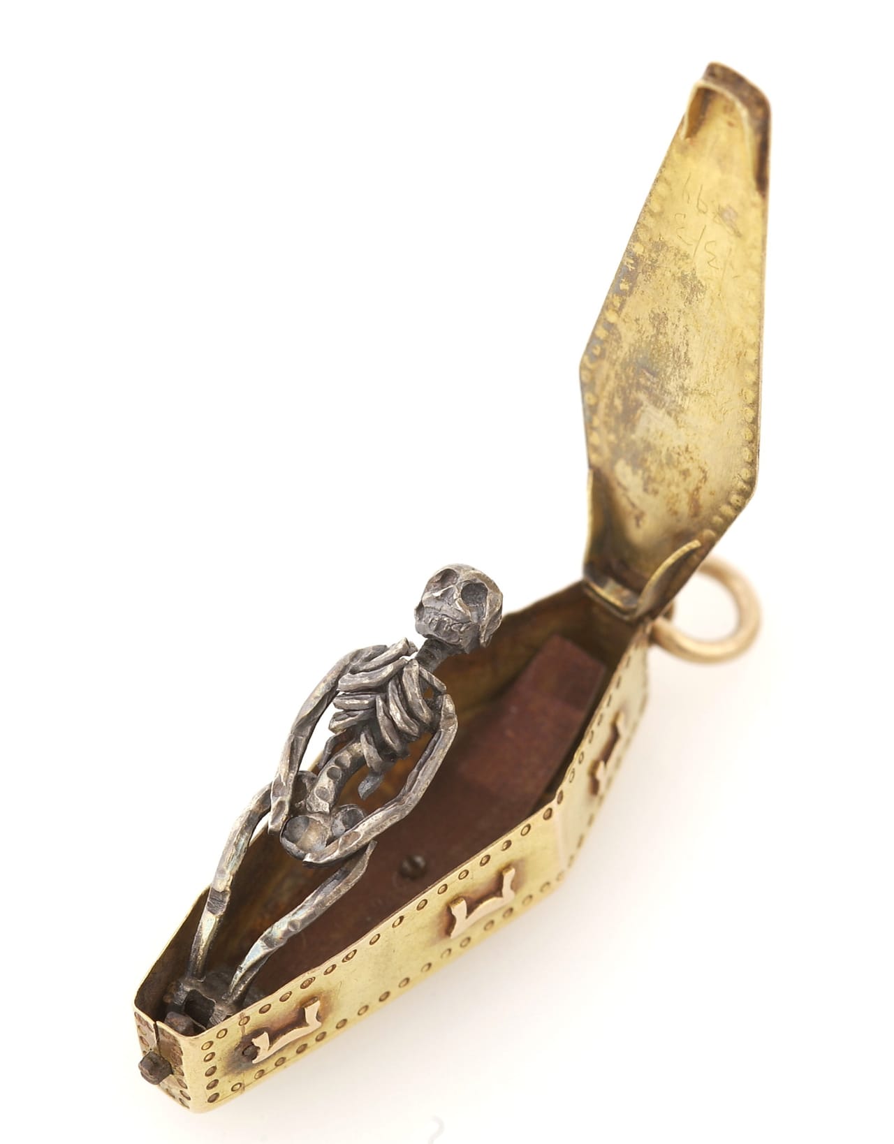 Memento mori pendant with a removable skeleton (18th century) (via Wellcome Library)