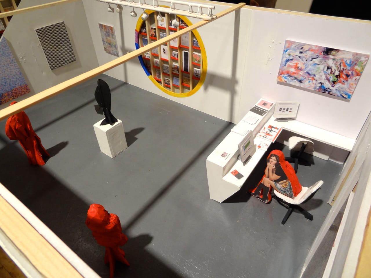 Detail of Occupy Museums/Debtfair model at Momenta