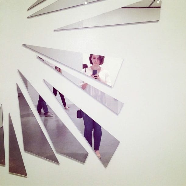 #museumselfie in Jim Hodges's "Untitled (Near and Far)" (2002) (via @risdmuseum/Instagram)