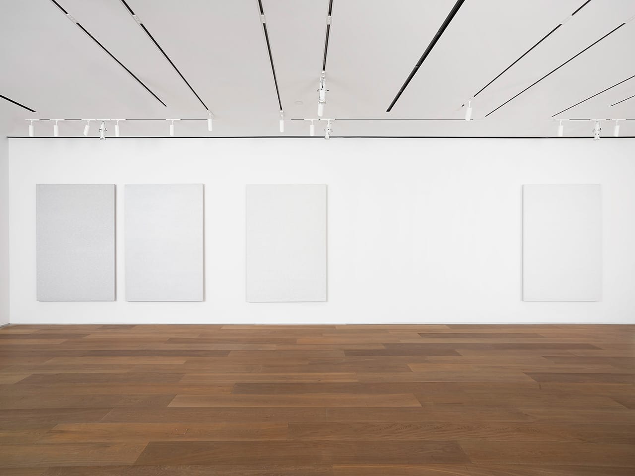 Installation view of Roman Opalka: Painting ∞ at Dominique Lévy Gallery