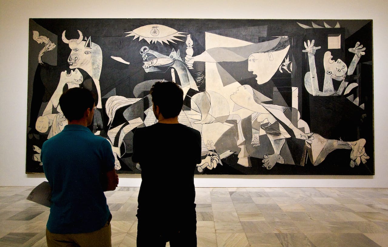Pablo Picasso's "Guernica" (1937) at the Museo Reina Sofia, Madrid (photo by hbp_pix /Flickr)