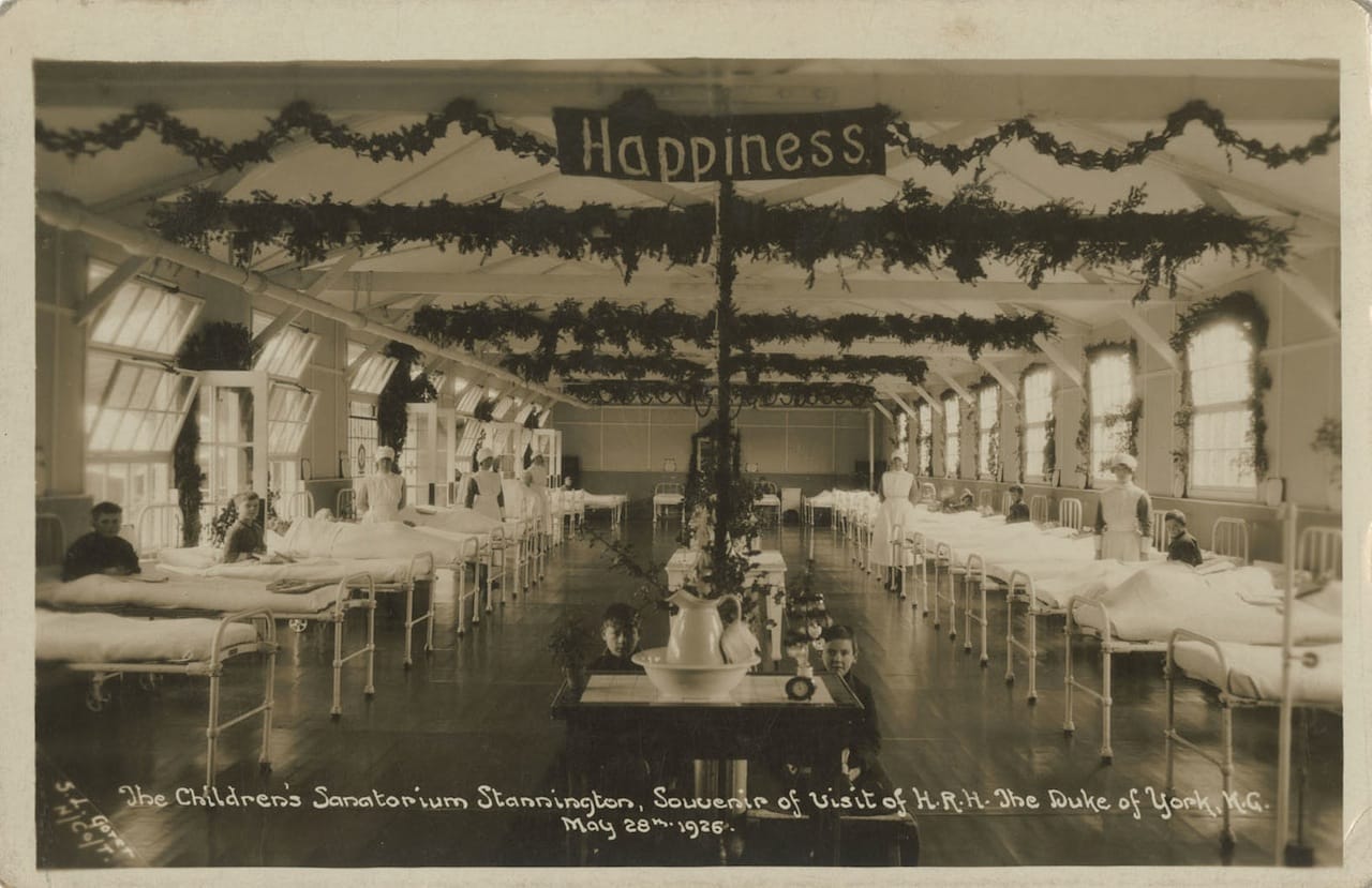 "Happiness" in a children's hospital ward (all photographs courtesy Woodhorn Museum and Northumberland Archives)