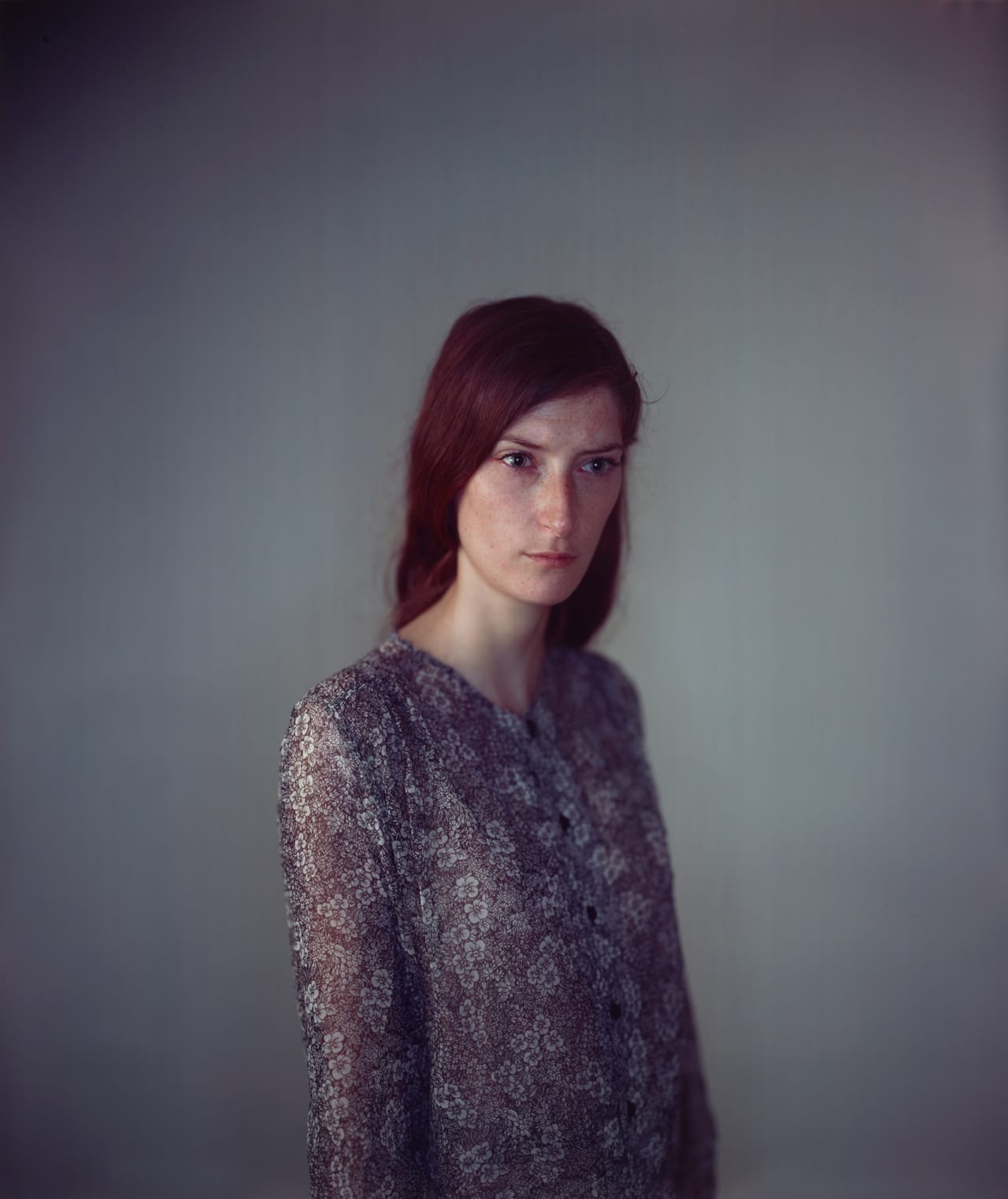 Richard Learoyd, "Jasmijn" (2011), camera obscura Ilfochrome photograph, 58 x 48 in (image, sheet & mount), shown at Paris Photo (© Richard Learoyd, courtesy Fraenkel Gallery, San Francisco)