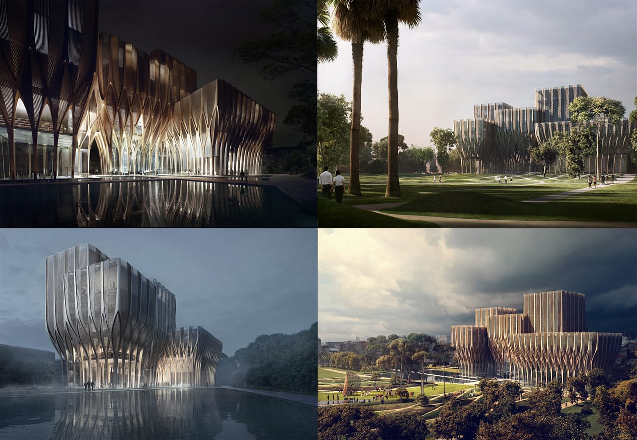 Zaha Hadid has unveiled her designs for a new wooden structure that will house 