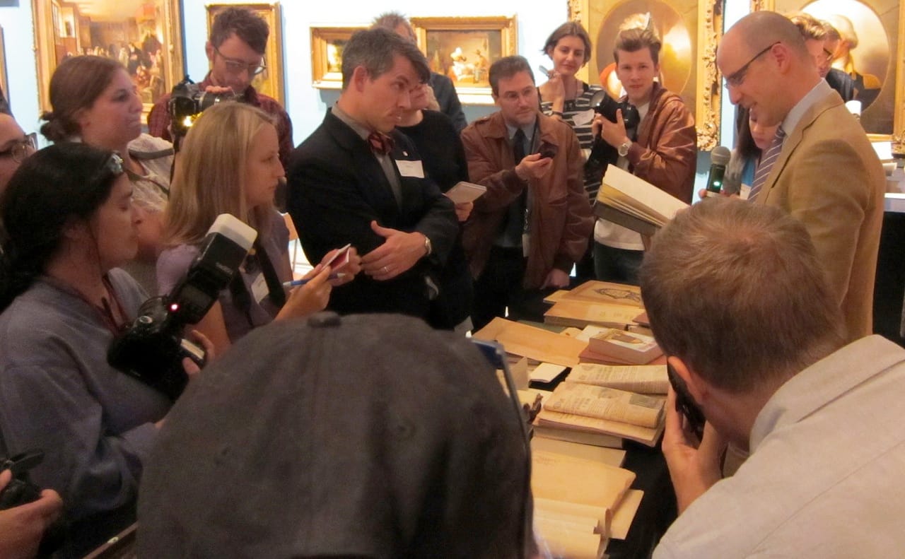 1914 time capsule opening at the New-York Historical Society