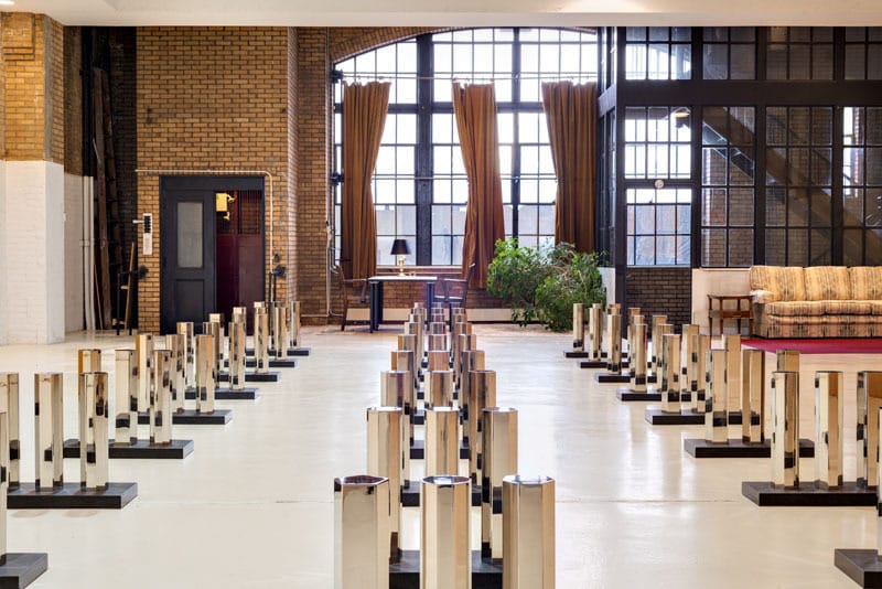 Inside Walter de Maria's former studio at 421 East 6th Street (photo via StreetEasy)