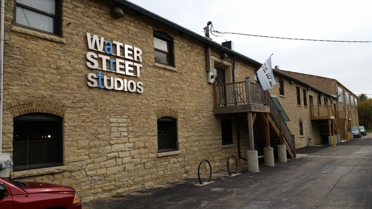 Water Street Studios in Batavia, Illinois (all photos by the author for Hyperallergic)