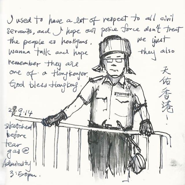 A drawing by Alvin Wong (Image via Facebook) 