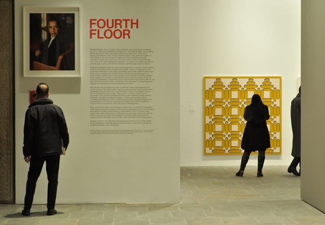 The entrance to the fourth floor of the 2014 Whitney Biennial, which was curated by Michelle Grabner (photo by Hrag Vartanian)