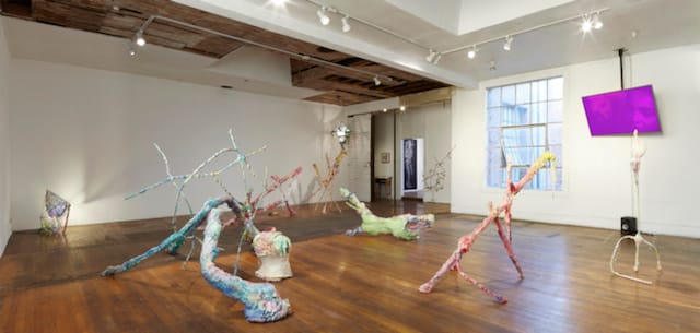 Young Joon Kwak, installation view of "Untitled Sculptures (Garden of Trans-Mortality), 2014.