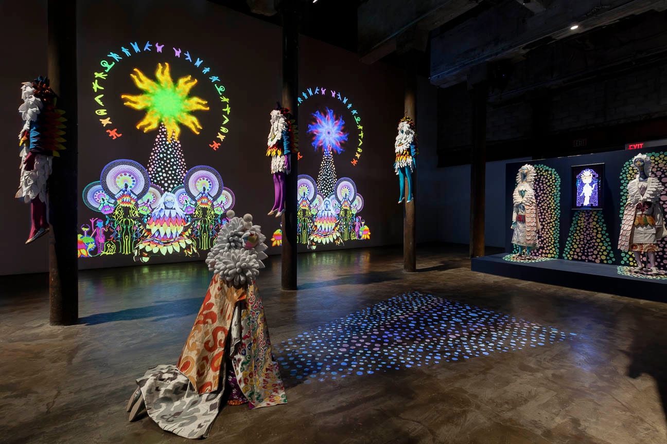 Another view of 'ChimaTEK Beta Launch' (photo courtesy Smack Mellon)