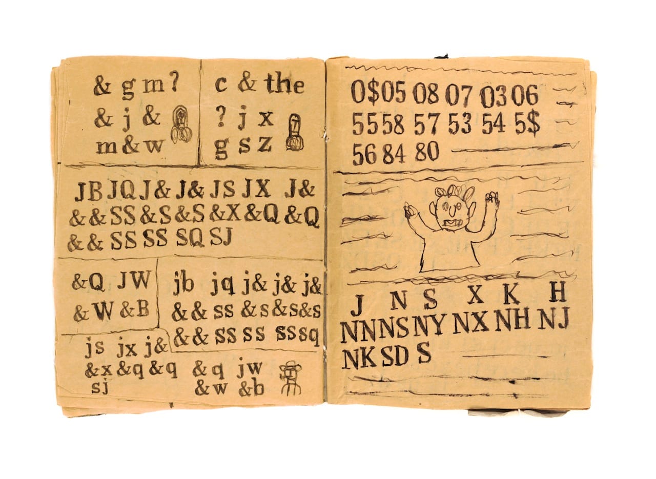 James Castle, "Untitled," n.d., found paper, soot, string, Smithsonian American Art Museum, Gift of the James Castle Collection and Archive and museum purchase through the Luisita L. and Franz H. Denghausen Endowment, 2013.27.51