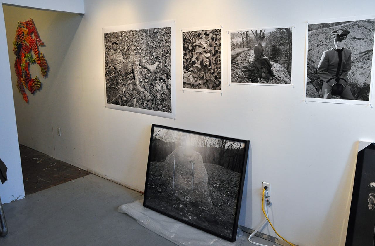Photographs by Kristine Potter in her Greenpoint studio, 2010 (photo by the author for Hyperallergic)