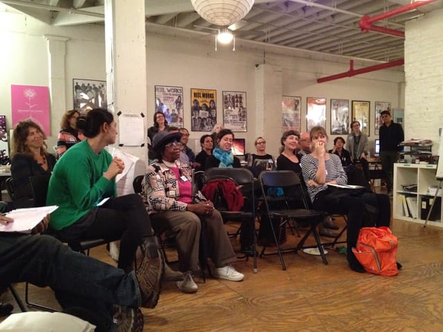 Some of the crowd gathered to talk about Arts, Community, and Culture projects.