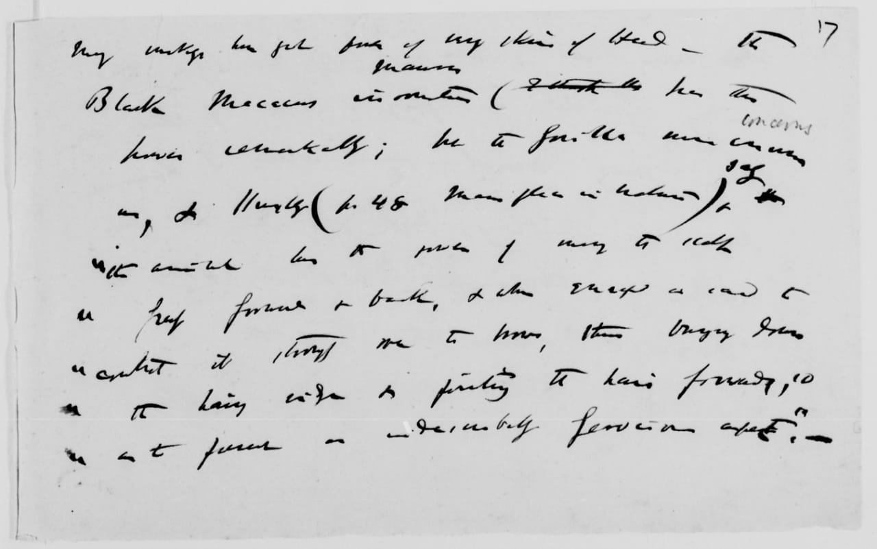 Notes on how some monkeys move the skin of their head "when enraged" to "contract it strongly over the brow"