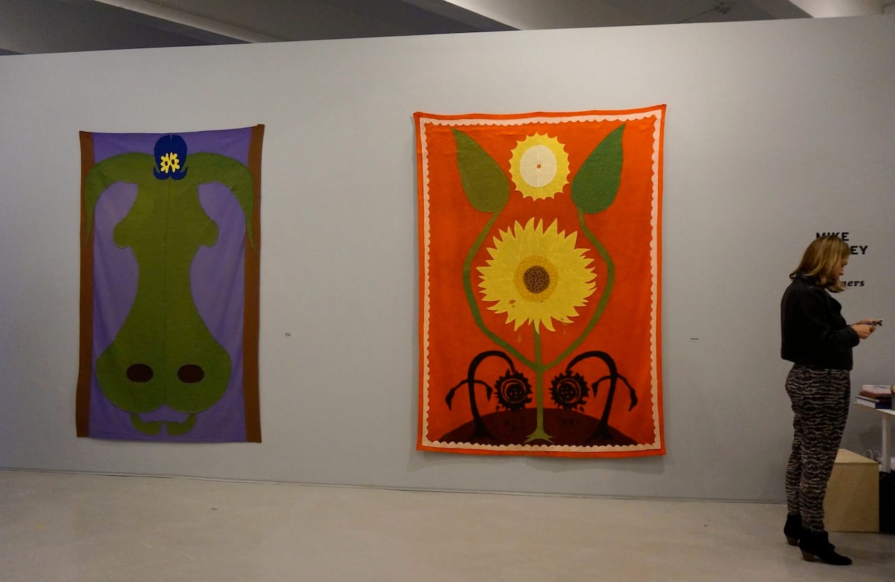 Mike Kelley, "Winner" (1987) and "Wood Nymph" (1985), at Skarstedt