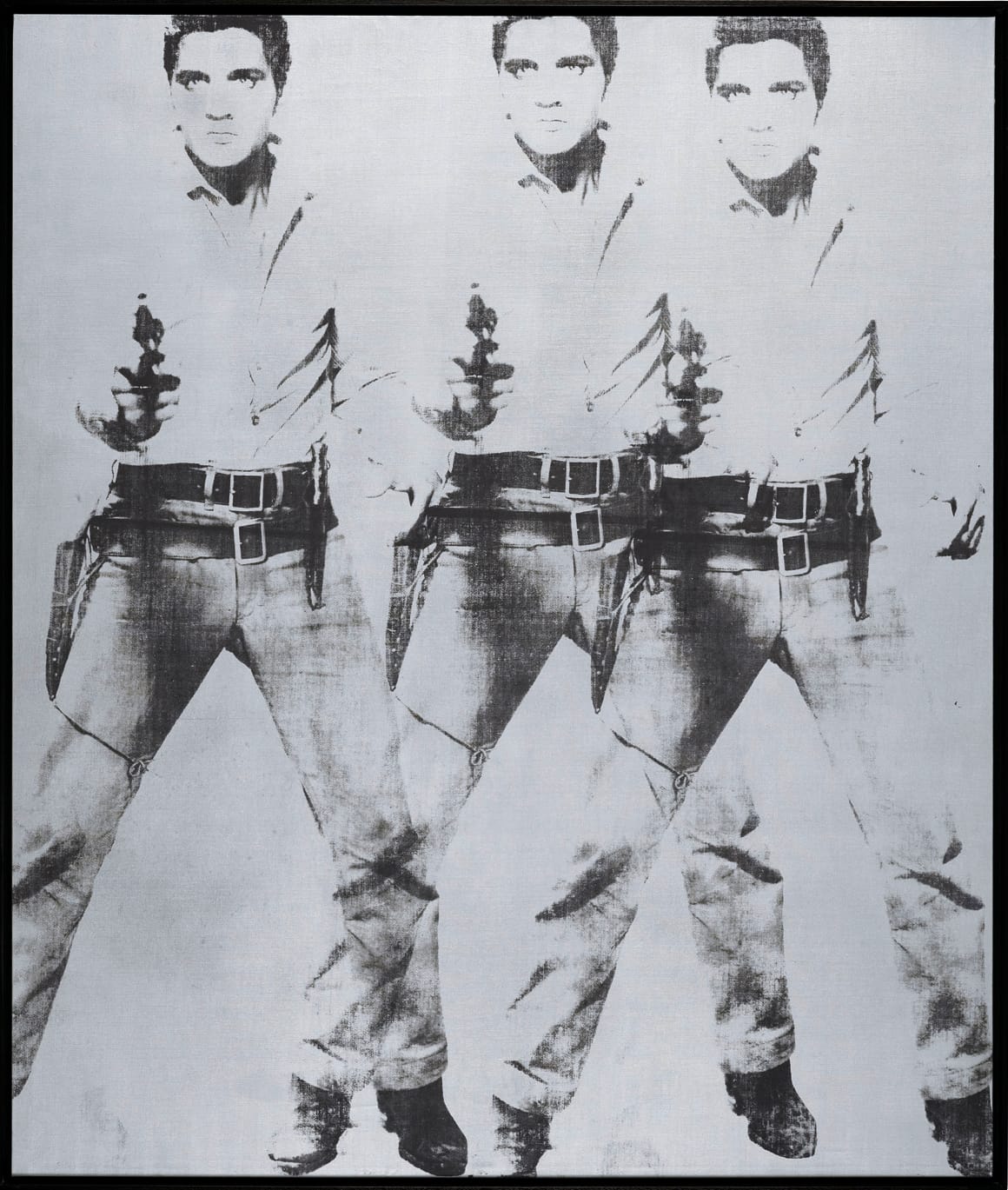 Andy Warhol's “Triple Elvis (Ferus Type)” (1963) sold for $81.9M. (The Andy Warhol Foundation for the Visual Arts / Artists Rights Society (ARS), New York)