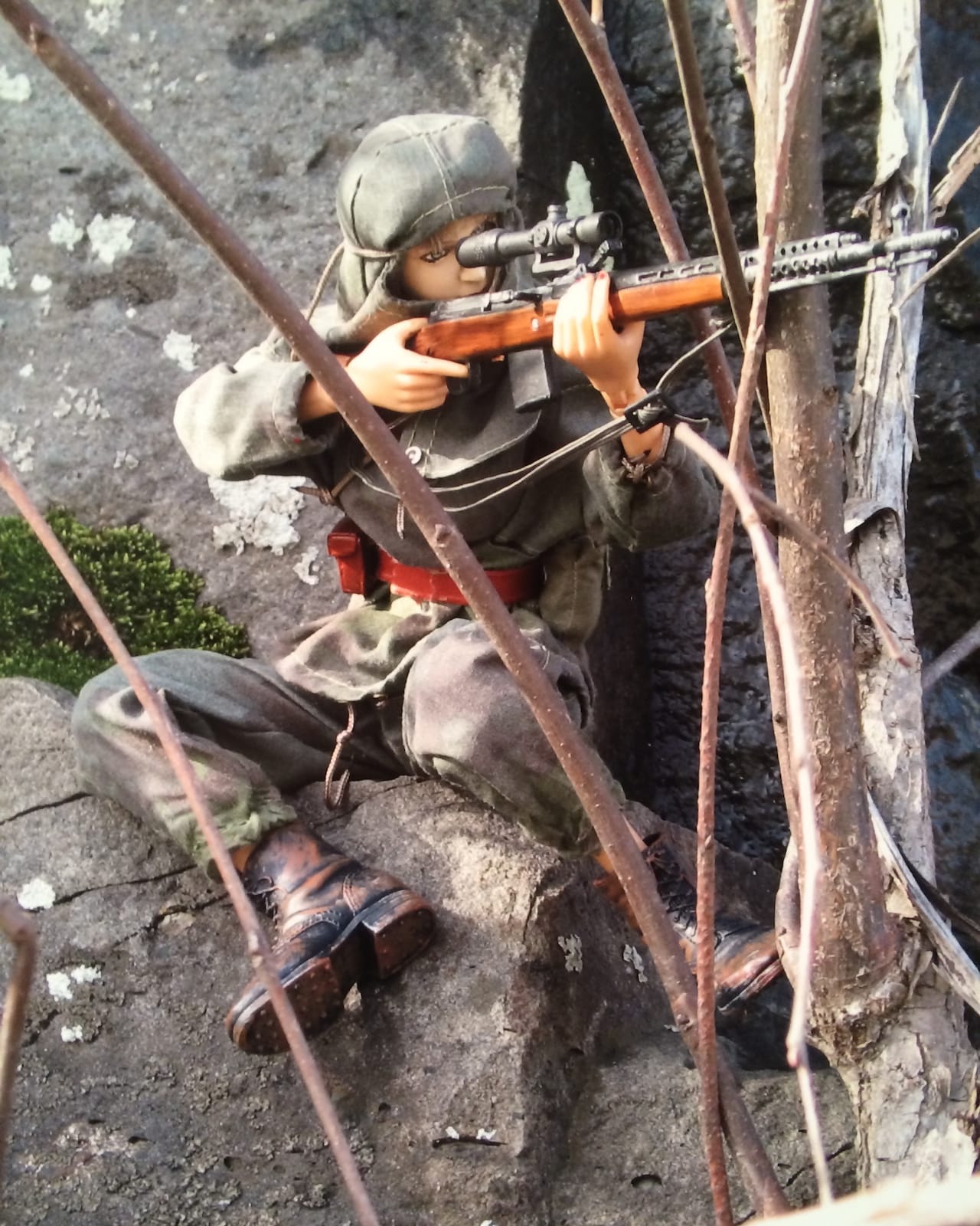 A work from Mark Hogancamp's 'Women of Marwencol' series