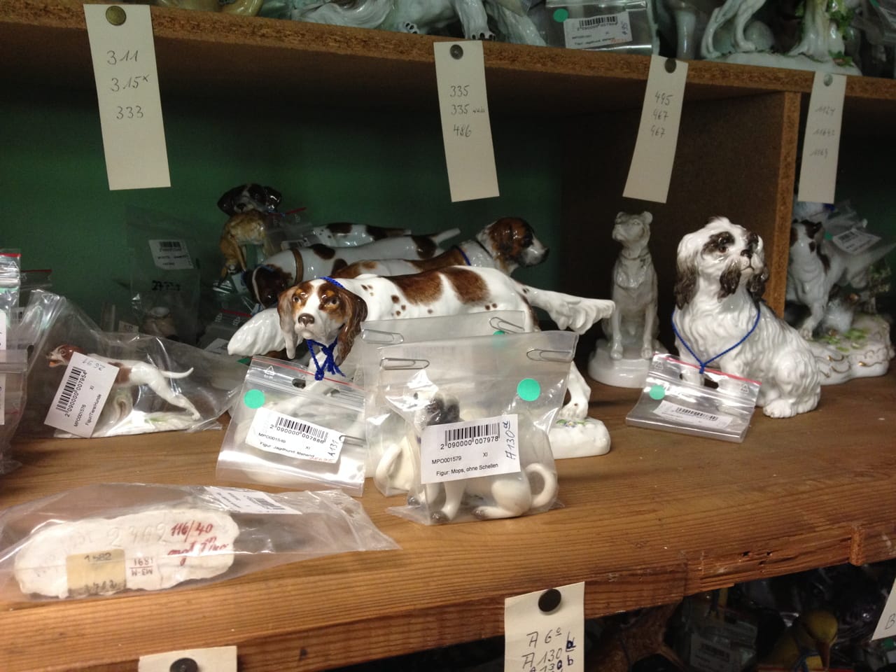 Porcelain figurines at Meissen