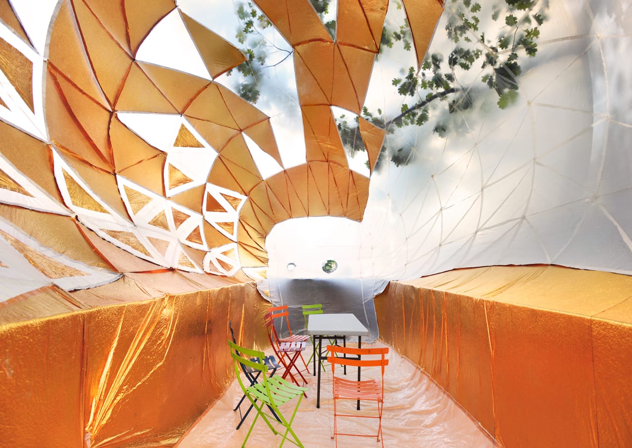 Interior of the Inflato Dumpster