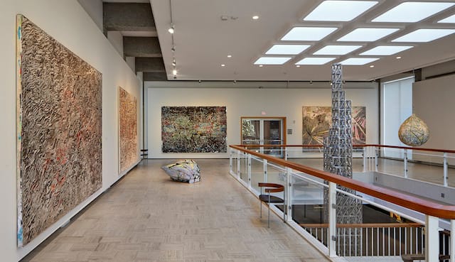 Installation view, Mark Bradford Sea Monsters (photo by Charles Mayer)