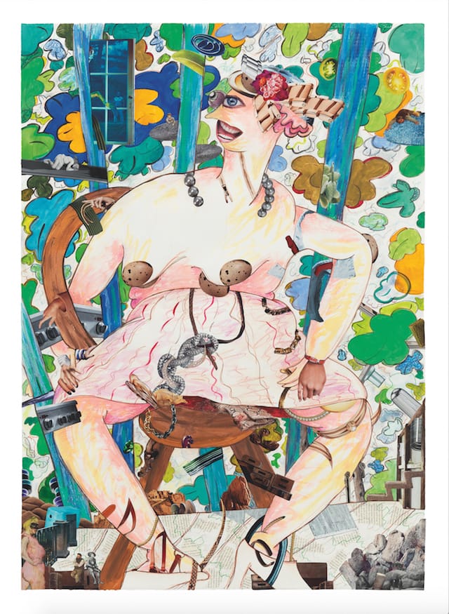 Gladys Nilsson, "A Girl in the Arbor #3" (2013)