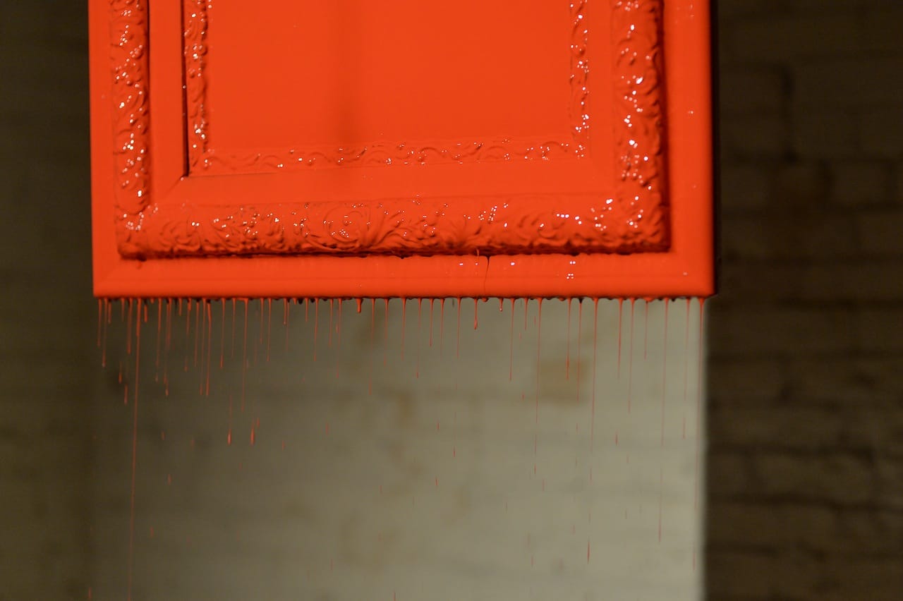 Oliver Jeffers, "Dipped Paintings" performance