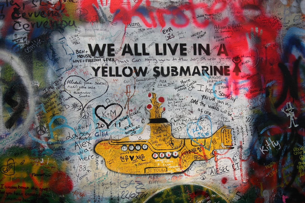 The John Lennon Wall in 2011 (photo by  erigion/Flickr)