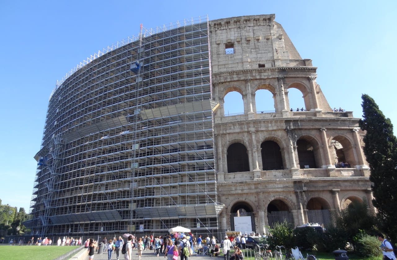 The Colosseum in Rome (photo by the author for Hyperallergic)