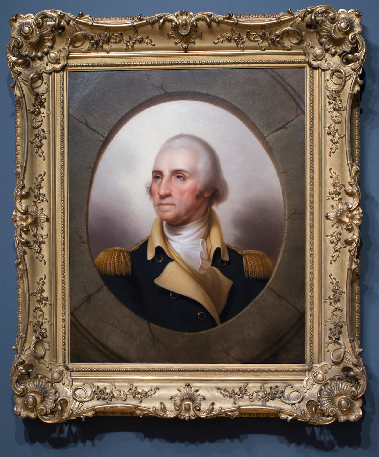 Rembrandt Peale, "George Washington" (circa 1845) (courtesy the Saint Louis Art Museum, bequest of Edith J. and C.C. Johnson Spink)