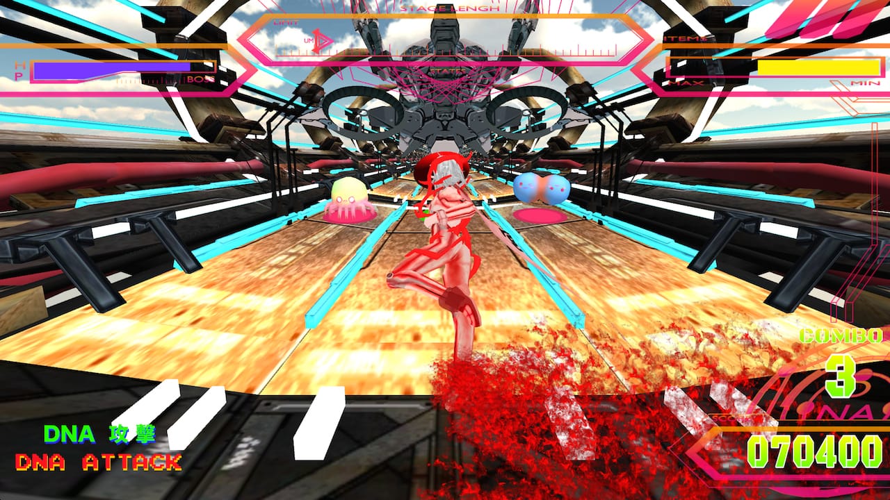 Screenshot of the "Uterus Man" game, produced by the Fukuoka Asian Art Museum (all images courtesy the artist unless otherwise noted)