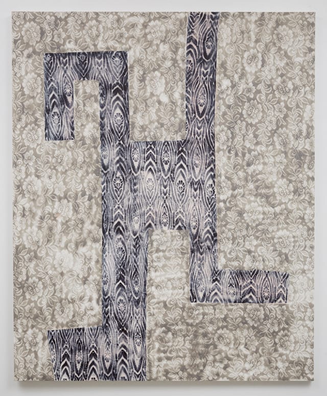 Tamara Gonzales, "lunar skywalker" (2014) spray paint on canvas, 66 x 54 inches/167.6 x 137.2 cm